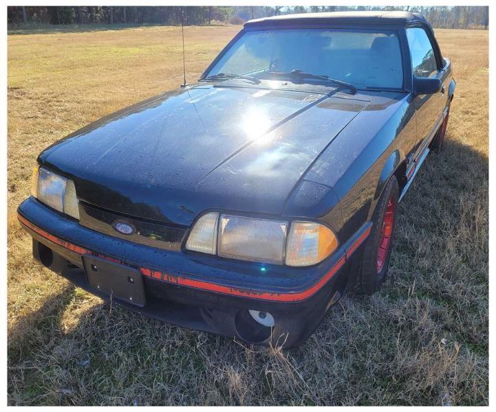 1987-1993 Ford Mustang GT 5.0L Fuel Door Cap Cover Molding Paint 1C 2299 - The Parts Farm