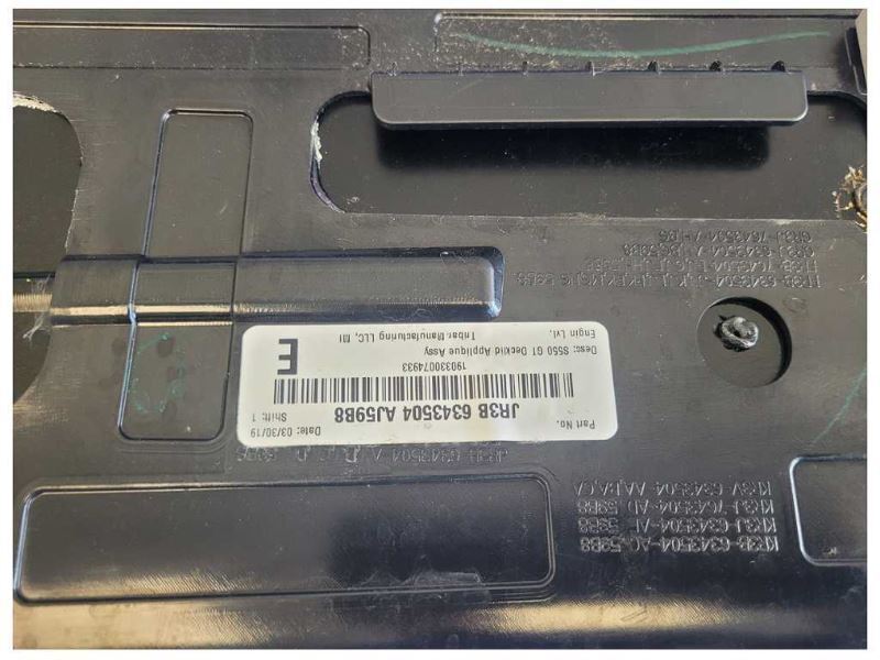 2015-2023 Ford Mustang GT Rear Tail Finish Panel Black Model Emblem Trunk - The Parts Farm