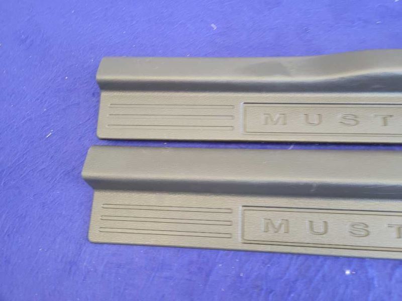 2011-2014 Ford Mustang GT 5.0L Pair Door Sill Scuff Plates Base 2418 - The Parts Farm