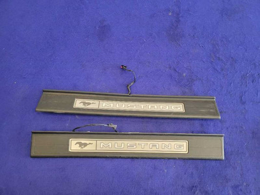 2015-2023 Ford Mustang GT S550 Pair Door Sill Plates Lighted Scuff 2398