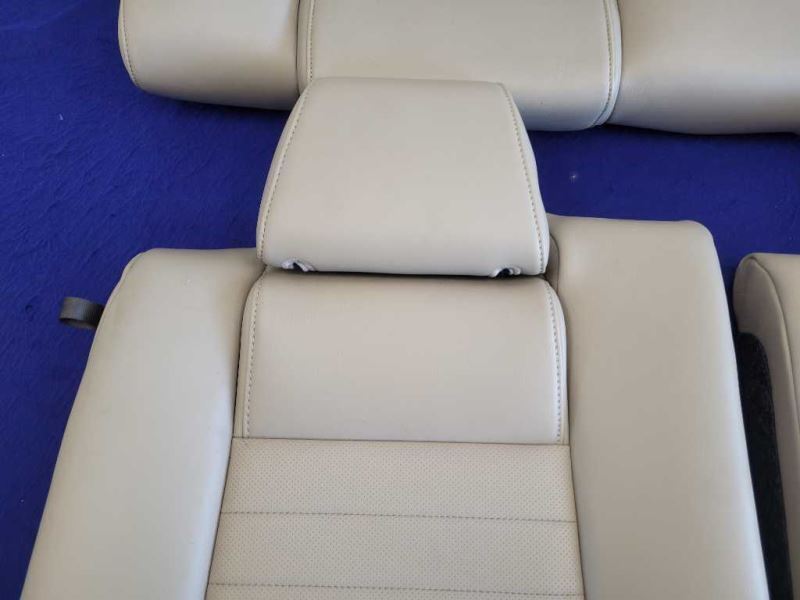 2011-2014 Ford Mustang GT Rear Back Top Bottom Beige Leather Coupe Seats 2352 - The Parts Farm