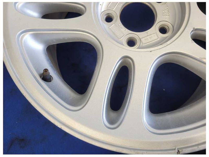 1994-2004 Ford Mustang GT Wheel 17x8 5 Spoke Silver *Bent Lip* 2521 - The Parts Farm