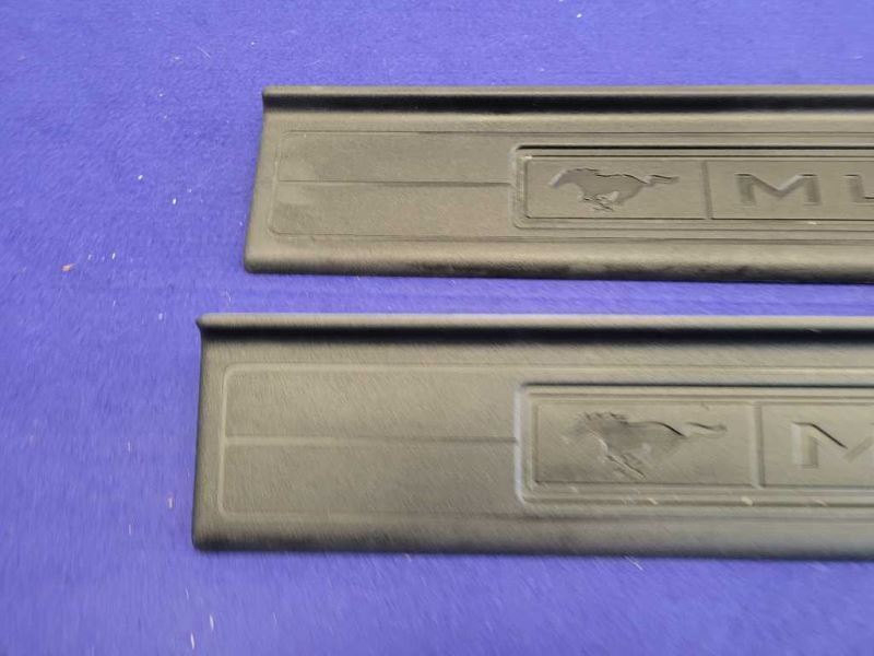 2015-2023 Ford Mustang GT S550 Pair Door Sill Plates Scuff Front 2287 - The Parts Farm
