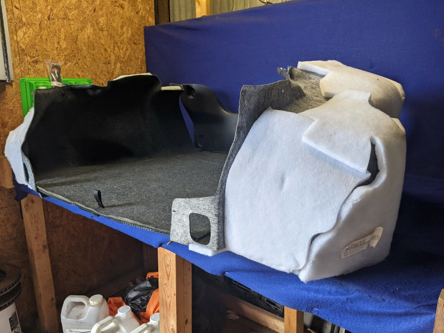 2018-2023 Ford Mustang GT S550 Rear Back Trunk Liner Panel Side Carpet coupe - The Parts Farm