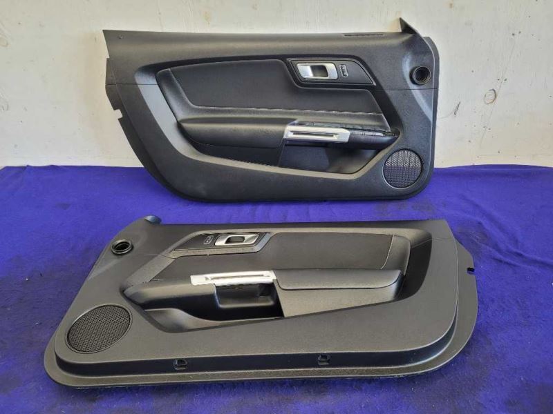 2015-2023 Ford Mustang GT S550 Pair Door Panels Base Leather Card Handle - The Parts Farm