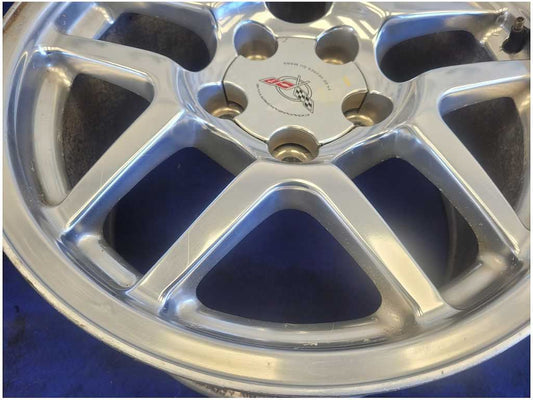 1997-2004 Chevrolet Corvette Z06 Front Wheel 17x9.5 Soke Polish Rim *Scuffs 2082