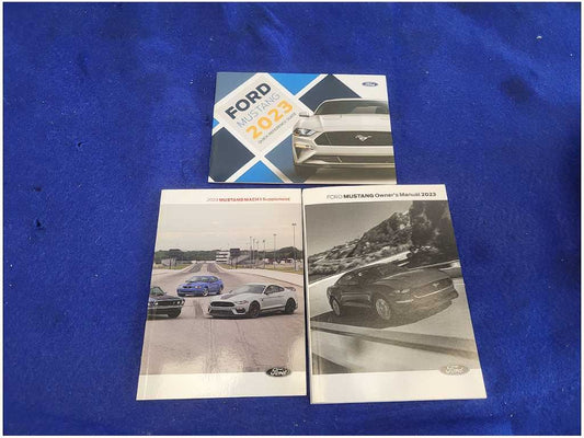 2023 Ford Mustang GT S550 Mach 1 Supplemental Book Guide Pamphlet 2824