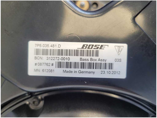 2011-2016 Porsche Cayenne 3.0L Audio Speaker Box Subwoofer Rear 2465