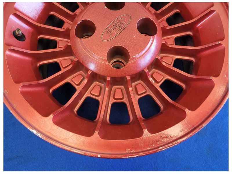 1987-1993 Ford Mustang GT 5.0L Turbine Wheel 15x7 Spoke Paint Red 2299 - The Parts Farm