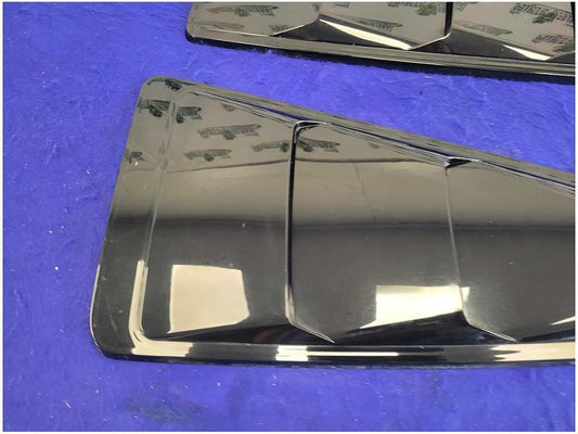 2011-2014 Ford Mustang GT S197 Pair Quarter Window Covers Louvers Paint UA 2654