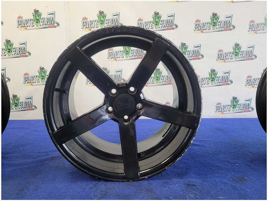 2003 Ford Mustang Cobra GT Set Wheels Rovos 18x9 18x10.5 Black Rim *Read 2924