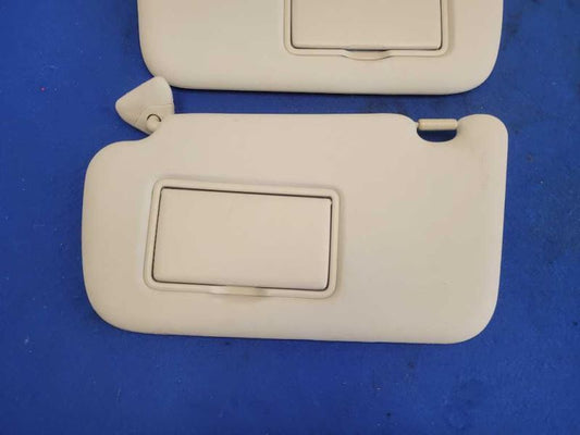 2011-2012 Nissan Leaf Pair Front Sun Visors Shade Mirror Upper Windshield 1856