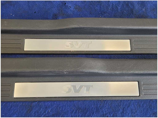 2007-2009 Ford Mustang Shelby GT500 Pair Lower Door Sill Plates Scuff 2862