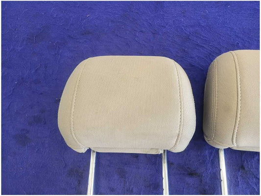 2011-2014 Ford Mustang GT S197 Pair Cloth Head Rest Upper Seat Tan 2726