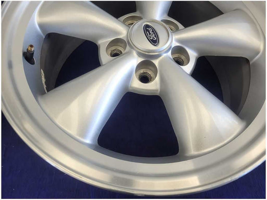 1994-2004 Ford Mustang GT Wheel 17x8 5 Spoke Bullitt Silver *Read* 2640