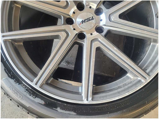 2010-2015 Chevrolet Camaro SS Rear 20x10 TSW Wheel Rim Spoke Tire Scuffs 2480