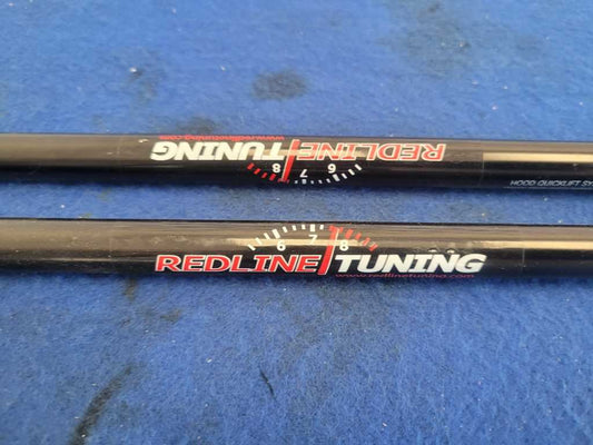 2011-2014 Ford Mustang GT S197 5.0L Pair Redline Hood Hinges Lift Support 2651