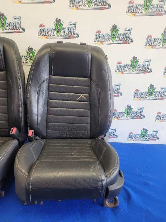 2010-2012 Ford Mustang GT Set Coupe Seats Front Back Leather *Ripped* 2653