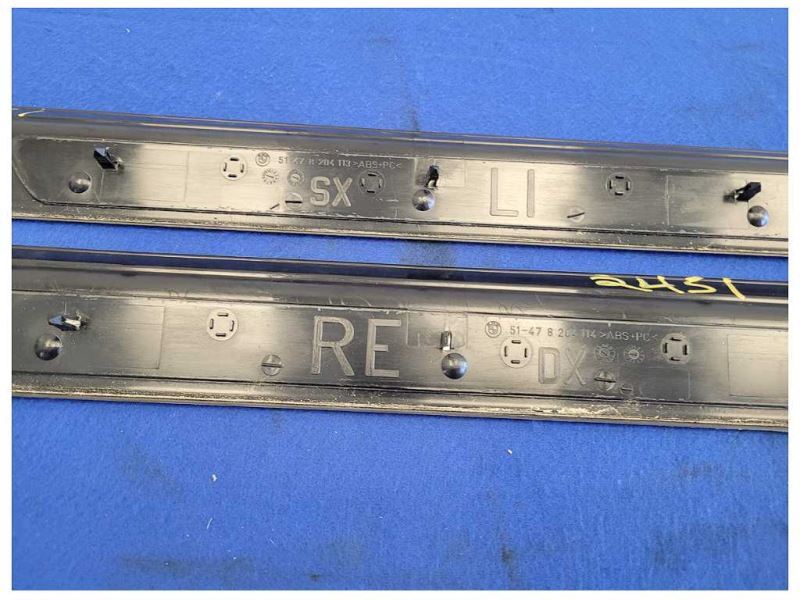 2001-2006 BMW M3 Convertible Pair Door Sill Scuff Plates *Scuffs* 2451 - The Parts Farm