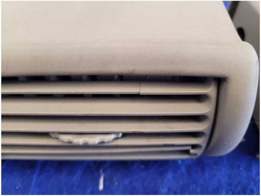 1999-2004 Ford Mustang GT Pair Front Dash Vents Trim Beige *Crack* 2704