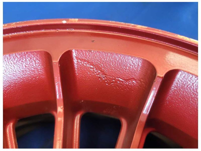 1987-1993 Ford Mustang GT 5.0L Turbine Wheel 15x7 Spoke Paint Red 2299 - The Parts Farm