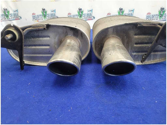 2015-2017 Ford Mustang GT S550 Pair Mufflers Exhaust Tip Cut 2758