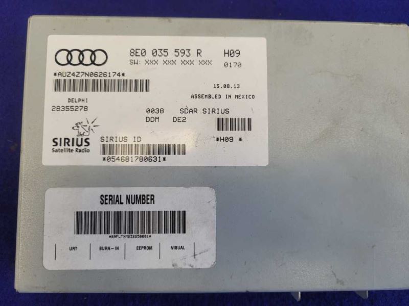 2014 Audi R8 V10 Coupe Bluetooth Control Module Unit 2136 - The Parts Farm