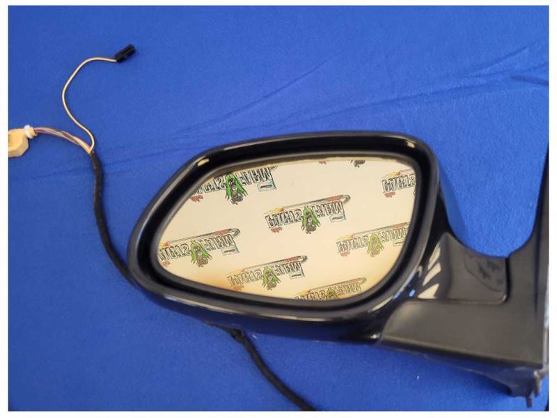 2003-2006 Porsche Cayenne Turbo 4.5L Driver Rear View Mirror Glass Black 2137 - The Parts Farm