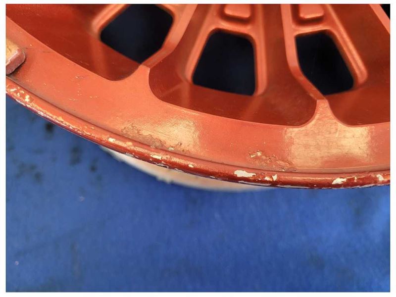 1987-1993 Ford Mustang GT 5.0L Turbine Wheel 15x7 Spoke Paint Red 2299 - The Parts Farm