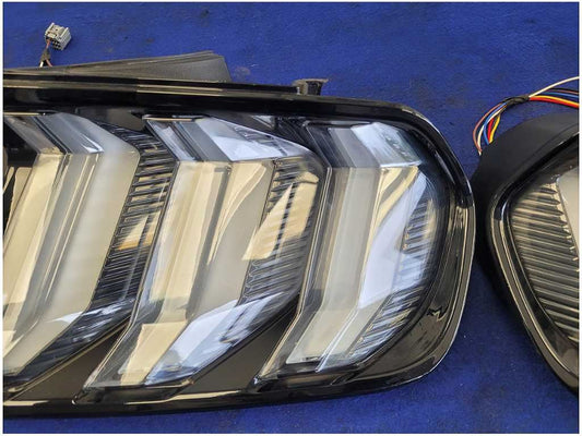 2015-2017 Ford Mustang GT S550 Pair Rear Taillights Clear Aftermarket Brake 2848