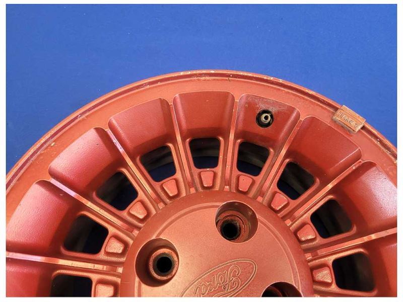 1987-1993 Ford Mustang GT 5.0L Turbine Wheel 15x7 Spoke Paint Red 2299 - The Parts Farm
