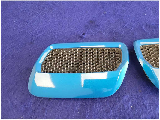 2018-2023 Ford Mustang GT S550 Pair Front Hood Scoops Vents Trim Paint E7 2749