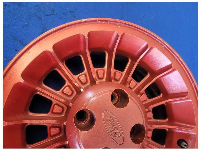 1987-1993 Ford Mustang GT 5.0L Turbine Wheel 15x7 Spoke Paint Red 2299 - The Parts Farm