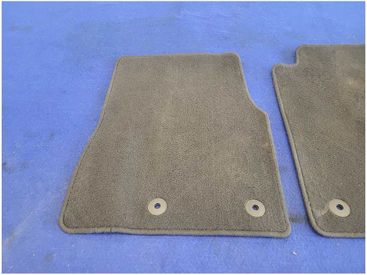 2010-2014 Ford Mustang GT Pair Front Floor Mats Carpet Liner Used Black 2845