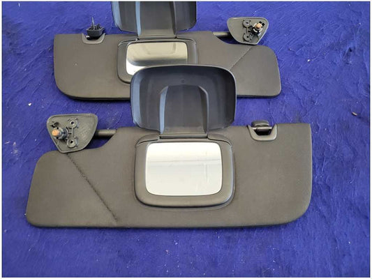 2011-2014 Ford Mustang Coupe Front Sunvisors Shade Mirror Visor No Homelink 2751