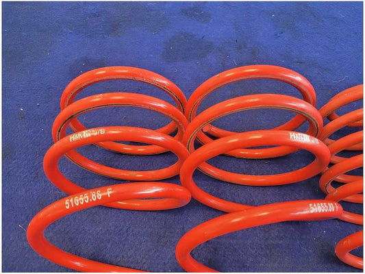 2011-2014 Ford Mustang GT V6 H&R Lowering Coil Springs Coupe Red 2837