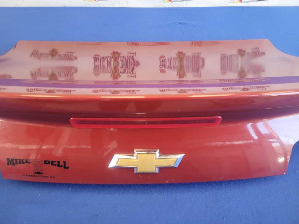 2014-2015 Chevrolet Camaro SS Coupe Rear Deck Lid Spoiler D80 Paint Maroon 2592 - The Parts Farm