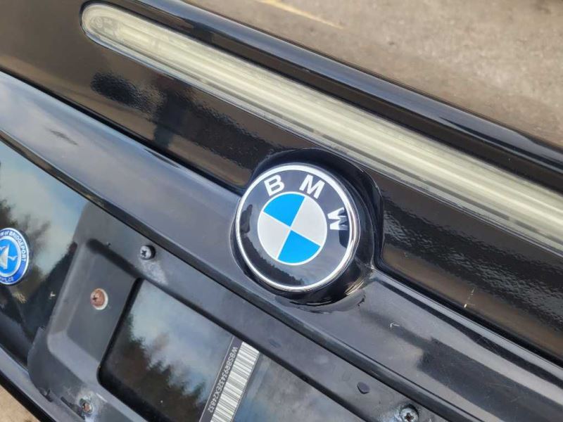 2001-2006 BMW M3 Convertible Rear Back Truck Deck Lid Emblem Paint Black 2448 - The Parts Farm