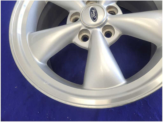 1994-2004 Ford Mustang GT Wheel 17x8 5 Spoke Bullitt Silver *Read* 2640