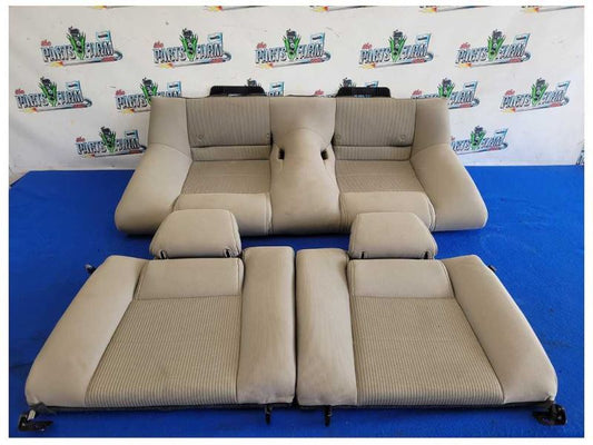 2011-2014 Ford Mustang GT Rear Coupe Seats Cloth Beige Back 2605
