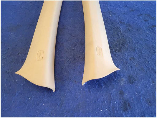 201-2018 Porsche Cayenne Diesel Pair Front A Pillar Covers Trim Tan Panel 2579