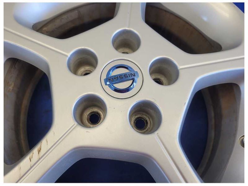 2011-2012 Nissan Leaf Wheel Rim 16x6.5 Alloy 5 Spoke Cap Silver 1856 - The Parts Farm