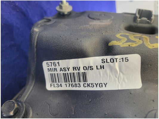 2015-2017 Ford F150 Pickup Truck Driver Rear View Mirror Glass Black 2755