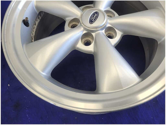 1994-2004 Ford Mustang GT Wheel 17x8 5 Spoke Bullitt Silver *Read* 2640