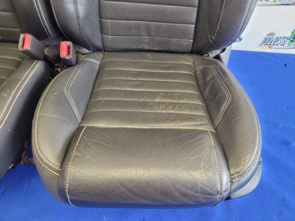 2010-2012 Ford Mustang GT Set Coupe Seats Front Back Leather *Ripped* 2653 - The Parts Farm