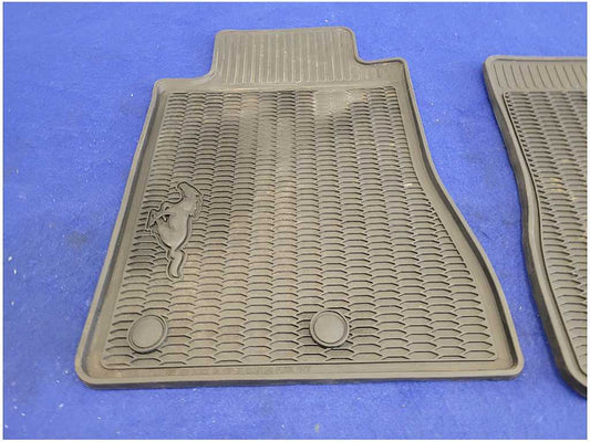 2011-2014 Ford Mustang GT S197 Pair Front Rubber Floor Mats Liner Black 2795