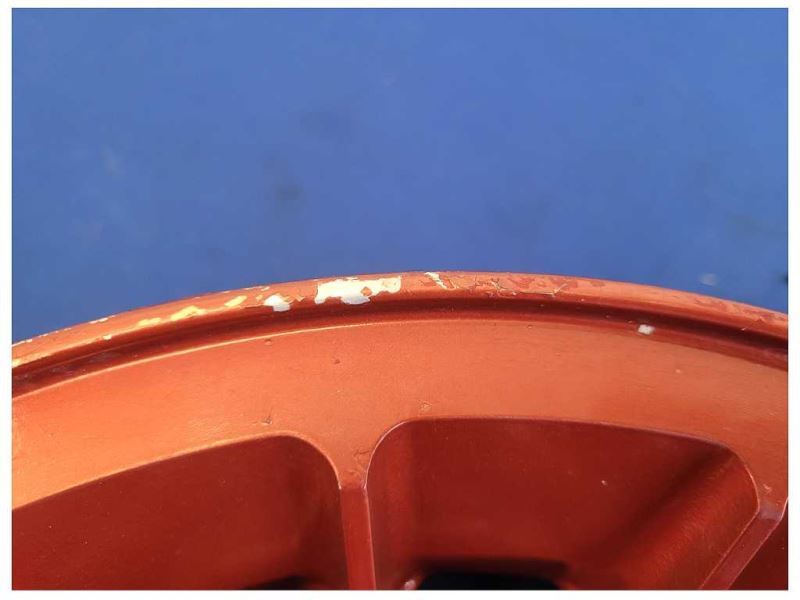 1987-1993 Ford Mustang GT 5.0L Turbine Wheel 15x7 Spoke Paint Red 2299 - The Parts Farm