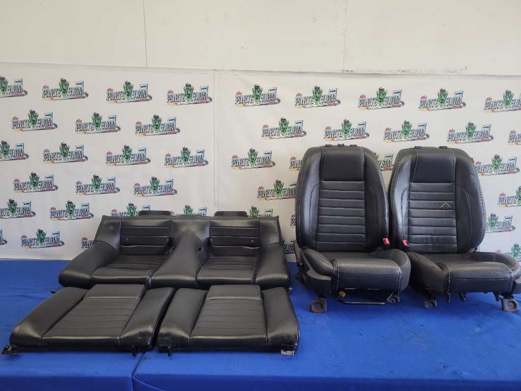 2010-2012 Ford Mustang GT Set Coupe Seats Front Back Leather *Ripped* 2653 - The Parts Farm