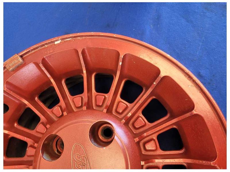 1987-1993 Ford Mustang GT 5.0L Turbine Wheel 15x7 Spoke Paint Red 2299 - The Parts Farm