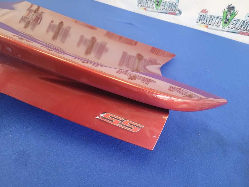 2014-2015 Chevrolet Camaro SS Coupe Rear Deck Lid Spoiler D80 Paint Maroon 2592 - The Parts Farm